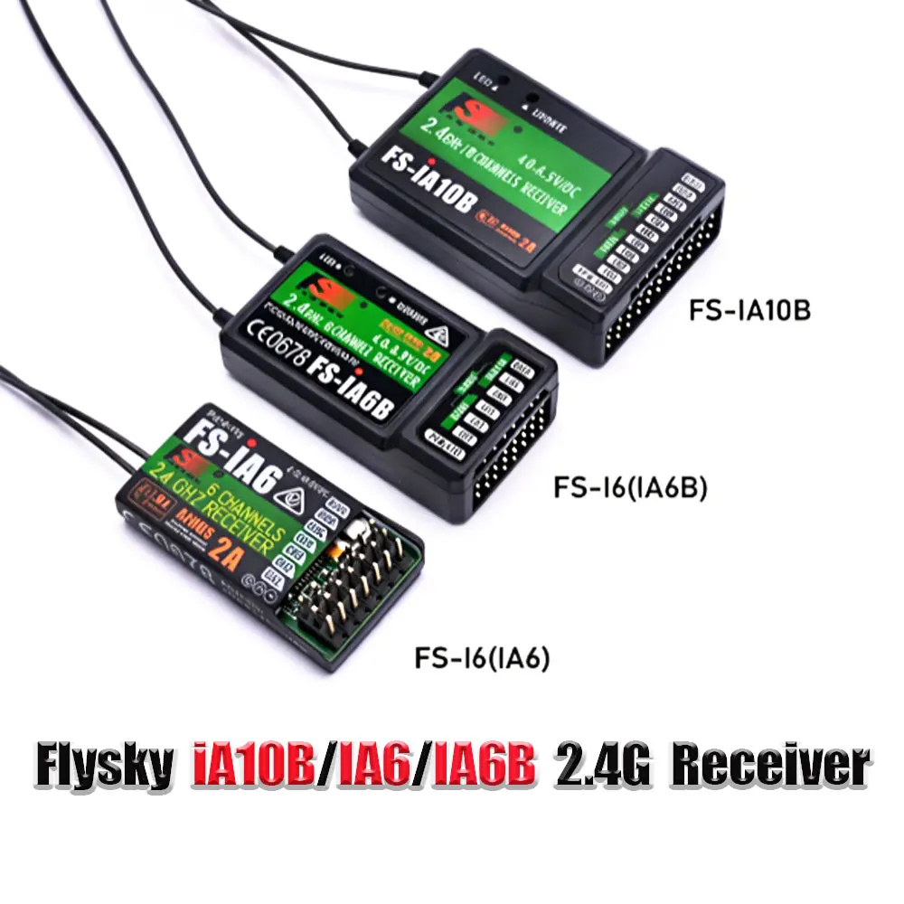 Flysky FS-iA10B FS-iA6B FS-iA6 2.4G Receiver PPM IBus for RC Transmitter - Radio Control Equipment