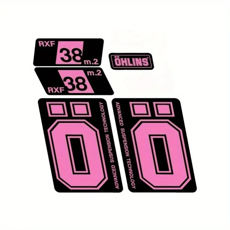 Ohlins RXF38m.2 Front Fork Stickers Custom Decor Decals for Motorcycle Mountain Bike Shock Absorber Waterproof Styling Trim view 6