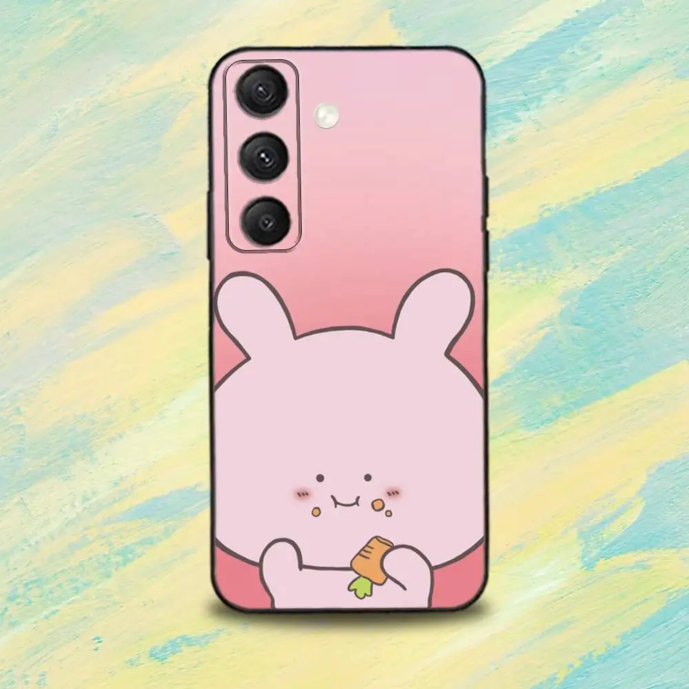 A-samimichan c-bonita capa de telefone para samsung s25, s24, s10, s22, s21, s20, s23, ultra, plus, lite, fe, capa preta de silicone macio