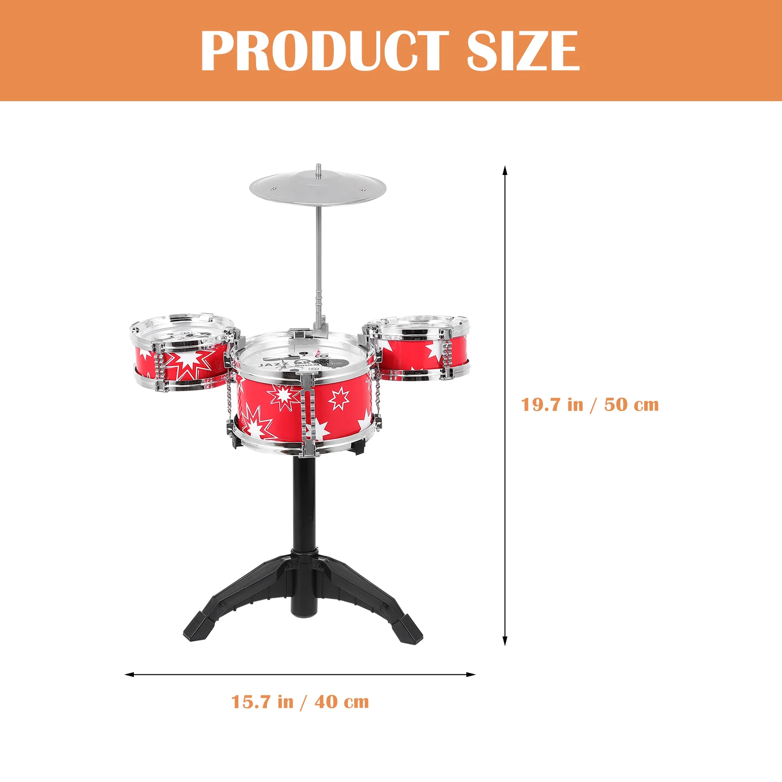 Children's Drum Kit Toddler Toy Gift Baby Musical Preschool for Fun Toys Instrument