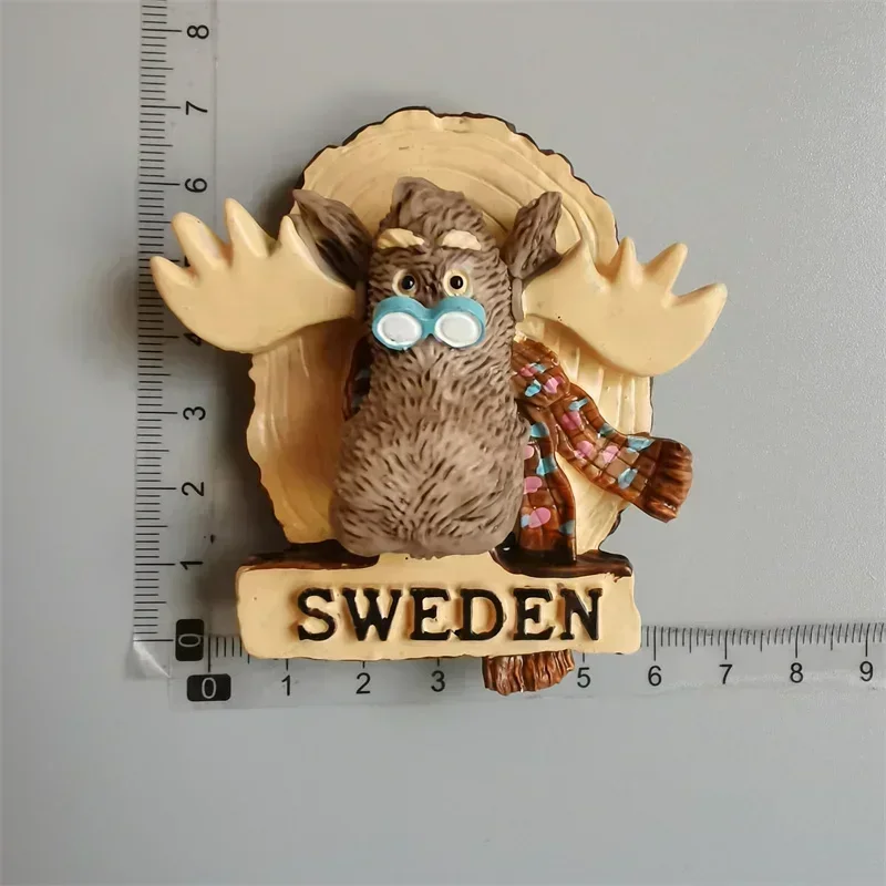 Zweedse koelkastmagneten Toeristische souvenir Zweden Malmö Sverige Stockholm Reiscadeau Magnetische koelkaststicker Woondecoratie