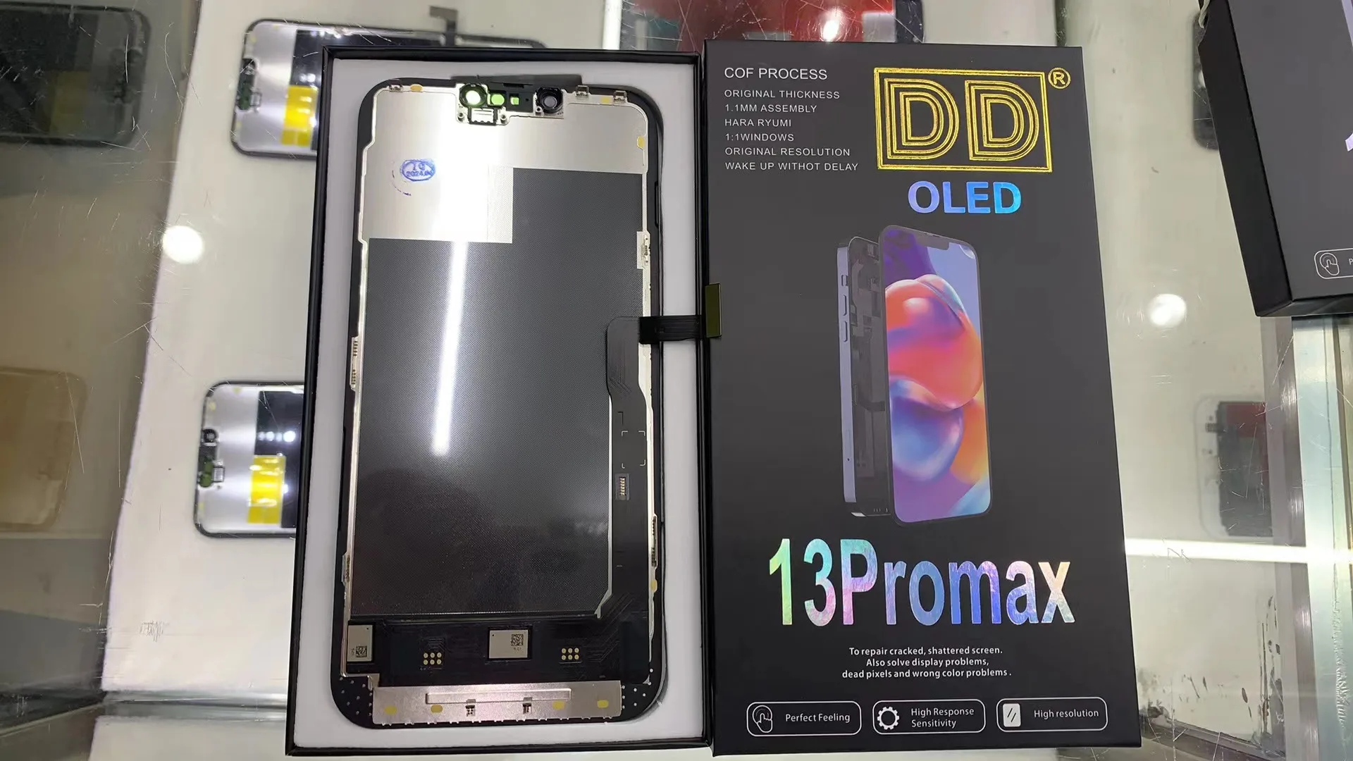 NO IC OLED Display For iPhone 13 14 15 13Pro 14Pro 15Pro 15Pro Max 13promax 14plus  LCD Solve Non-Genuine Screen Pop Up Problem