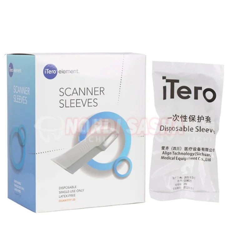 25Pcs Disposable iTero Element Flex Oral X-Ray Scanner Protective Cover Dental Oral Scanner Sleeves Protective Sleeve for  iTero