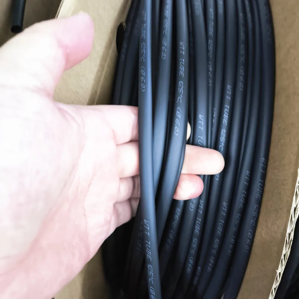 1meter 2:1 Black 0.6mm 0.8mm 1mm 1.5mm 2mm 2.5mm 3mm 3.5mm 4mm 4.5mm 5mm 6 Heat Shrink Heatshrink Tubing Tube Wire Dropshipping