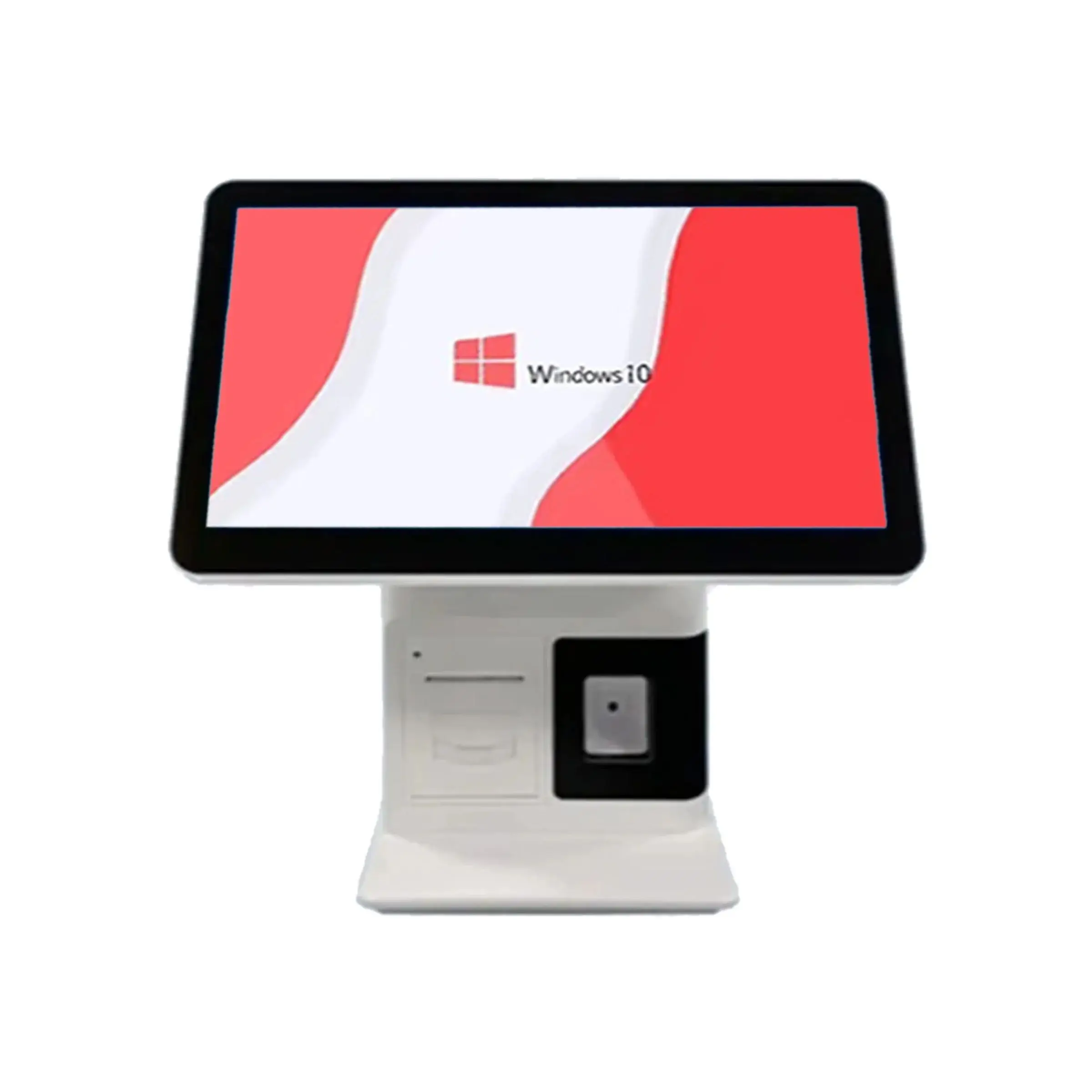 Single or Dual Screens Windows POS Terminal with 2 D Scanner 58 mm Thermal Printer i 3/i 5 Touch Screen Win 10 Cash Register