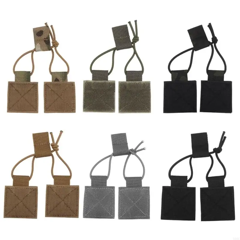 Y08C Bungee Shock Cord Hook And Loop Military Radio Holder Magazine Organizers