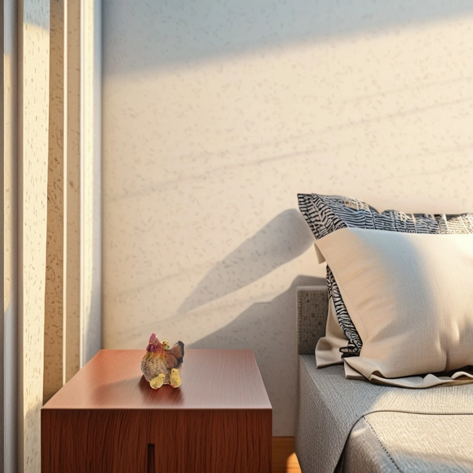 

1 set 1 Set Of Realistic Hen Statue, Chicken Resin Garden Ornament, Durable Farm Decor For Lawn Garden Balcony, Resin Chicken