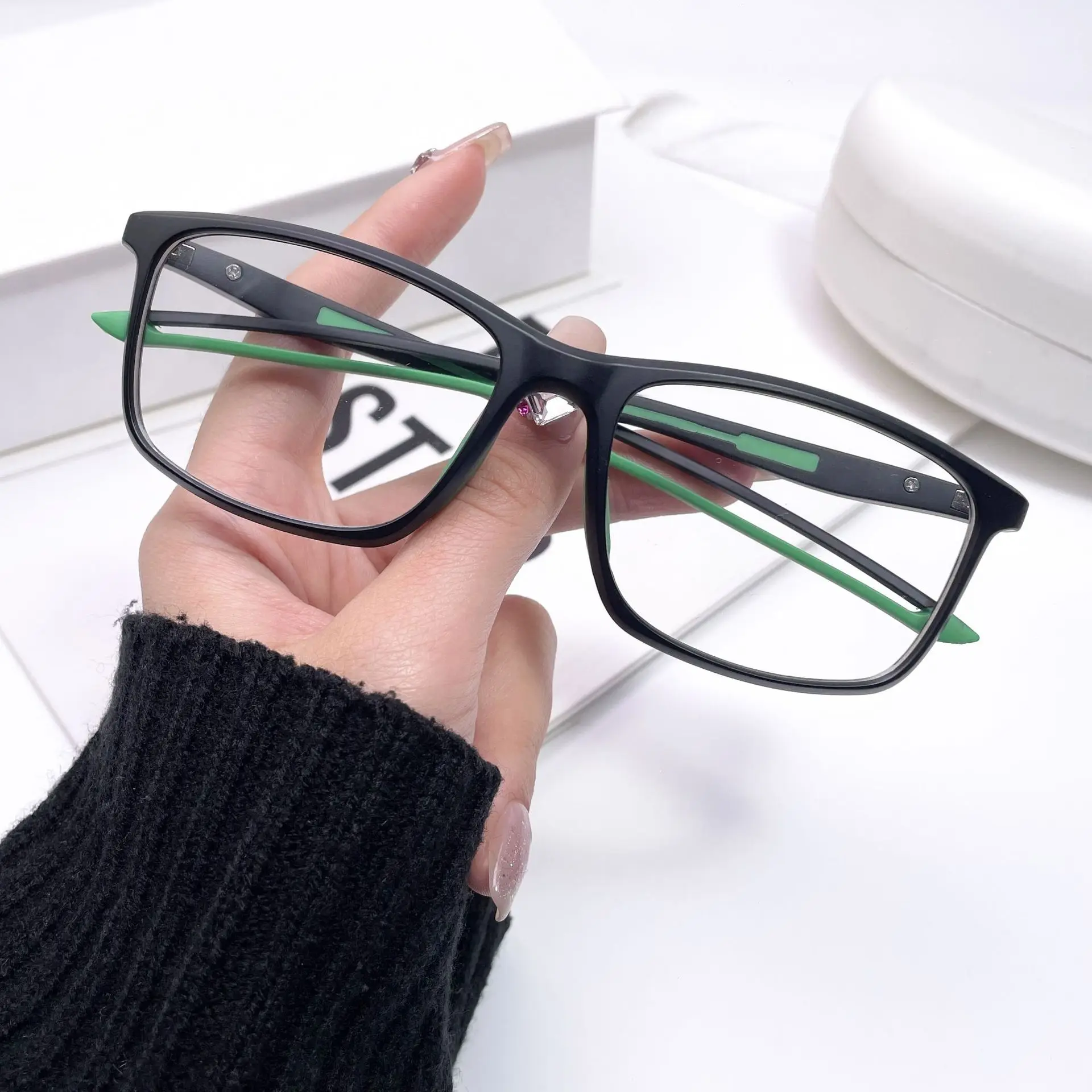55473 Tr90 Männer Sport Brillengestelle Laufbrille Frauen Optische Mode Computer Brillen Angepasst Brillen