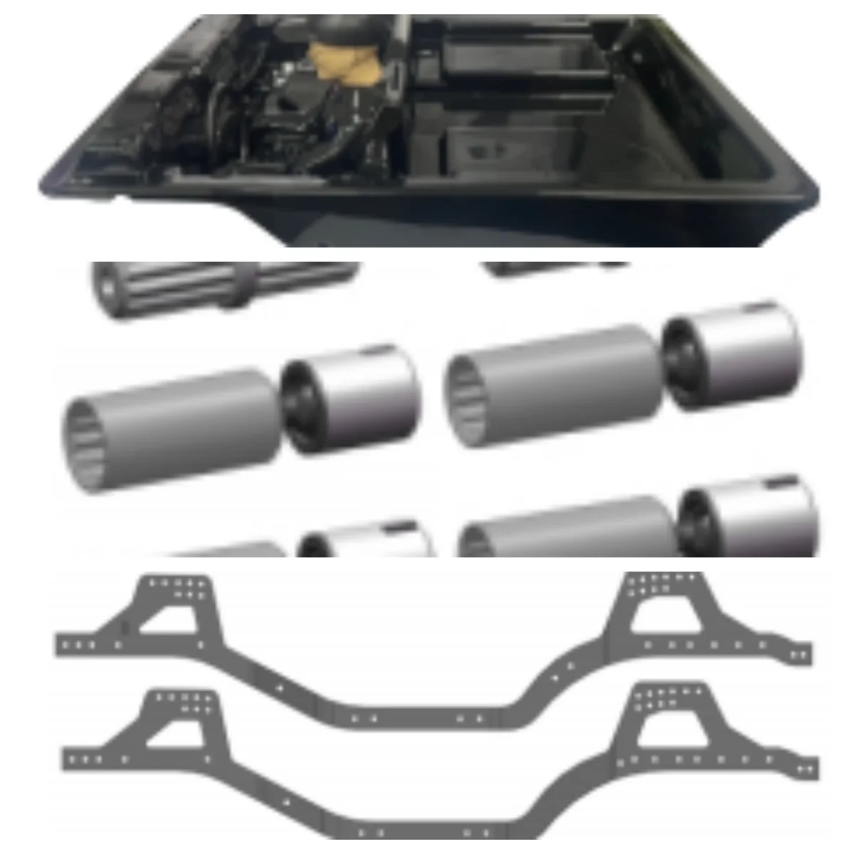 RC Spare Parts R86778 R86786  R86792 For for EX86020  Intruder 1/10 Realistic Crawler 4WD Off-road Vehicle Model Car