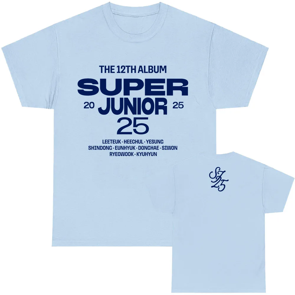 

12TH ALBUM SuperJunior25 T-shirt Fashion Men/women Clothing Harajuku High Quality Clothes Vintage Cotton TShirts Unisex Hip Hop