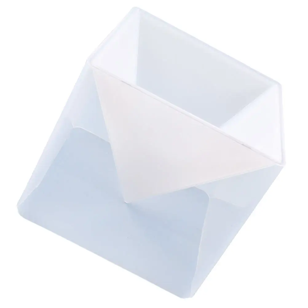 1Pcs Pyramid Mold Silicone DIY Storage Box Durable Organizer Case Mold Creative Handmade Desktop Decor Craft Tools