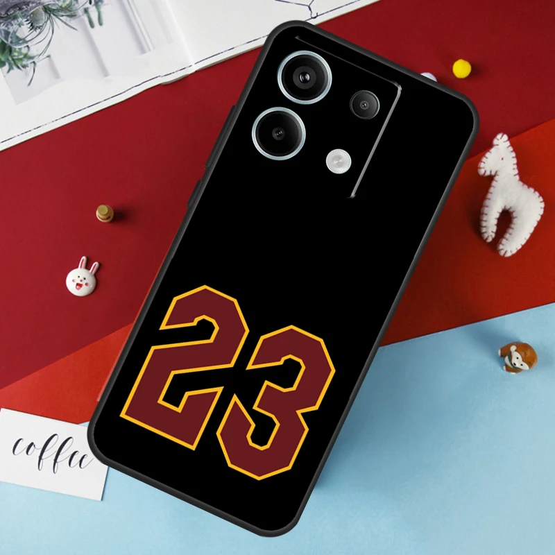 Basketball Number 23 Case For Xiaomi Redmi 13C 12C 10C 9C 10A Redmi Note 11 9 10 12 13 Pro 9S 10S 11S 12S Cover