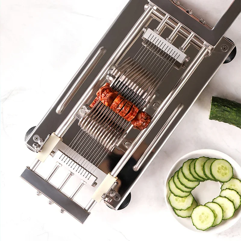 Hands chub 4mm Speck Gurke Kartoffeln Obsts chneide maschine Edelstahl Gemüse klinge Slicer Cutter