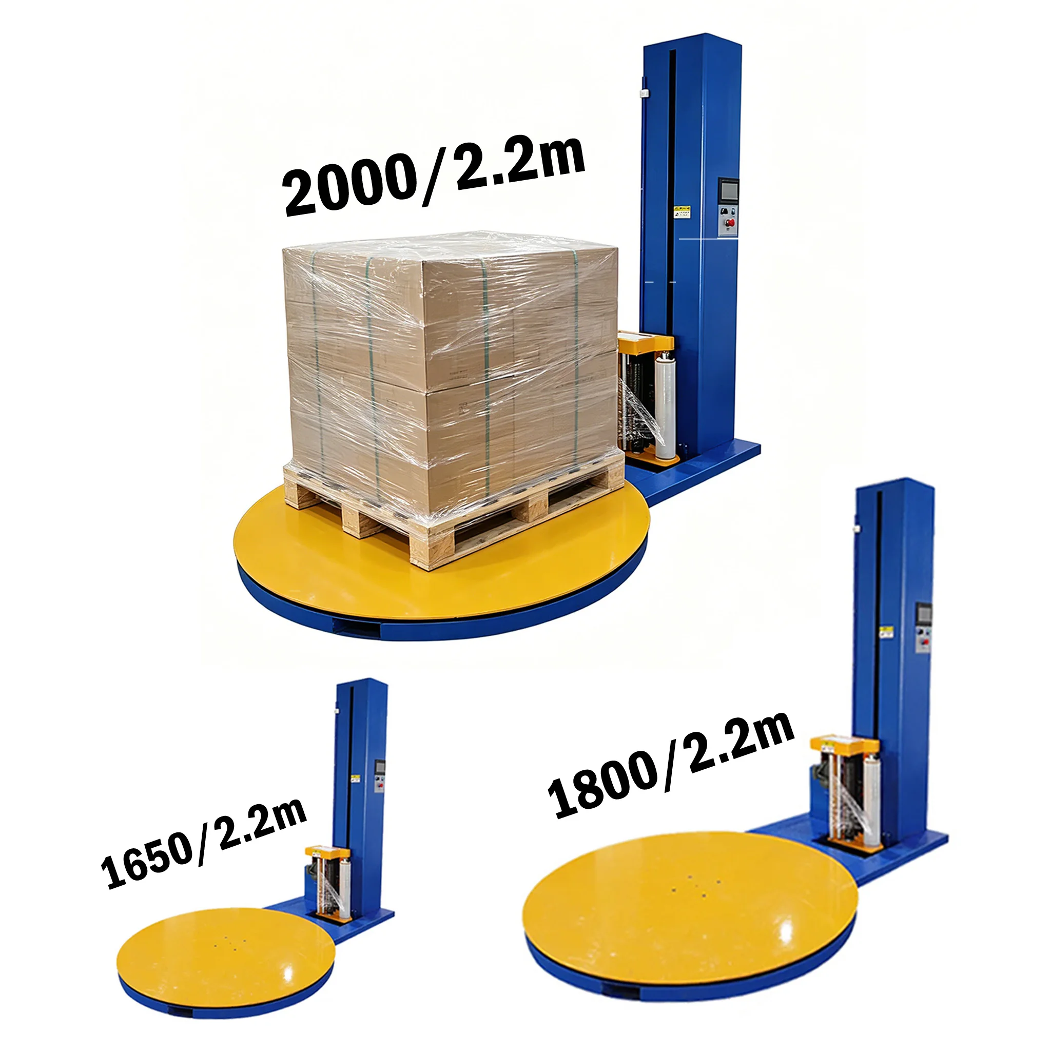 Rotating Automatic Pallet Wrapping Machine Adjustable Tension Box Paper Shrink Packaging Anti-scratch Heavy Duty KAITO Brand