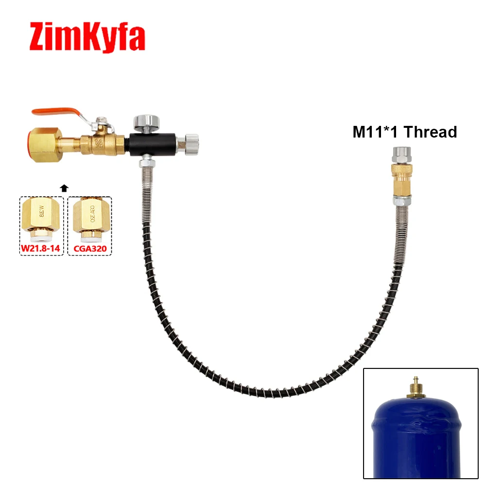 Adaptador de llenado de CO2, convertidor, conectar a N2O, cilindro de crema batida 0.95L 580g, 0.99L 615g