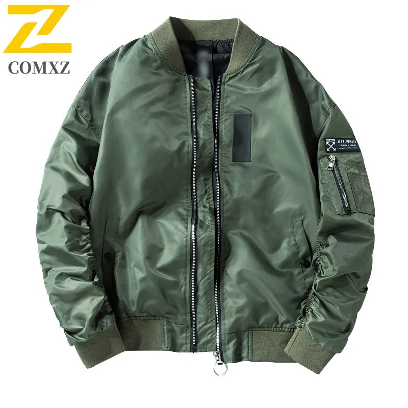 

Мужская куртка 2025 года, однотонная модная уличная велосипедная бейсбольная куртка для кемпинга, легкая ветрозащитная повседневная мотоциклетная куртка для пешего туризма