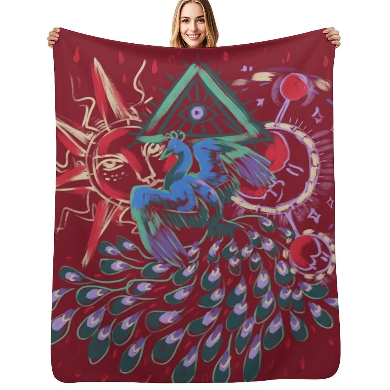 

Mollymauk Back of Coat Grunge Style Throw Blanket Soft Warm Blanket Gift for Grandparents