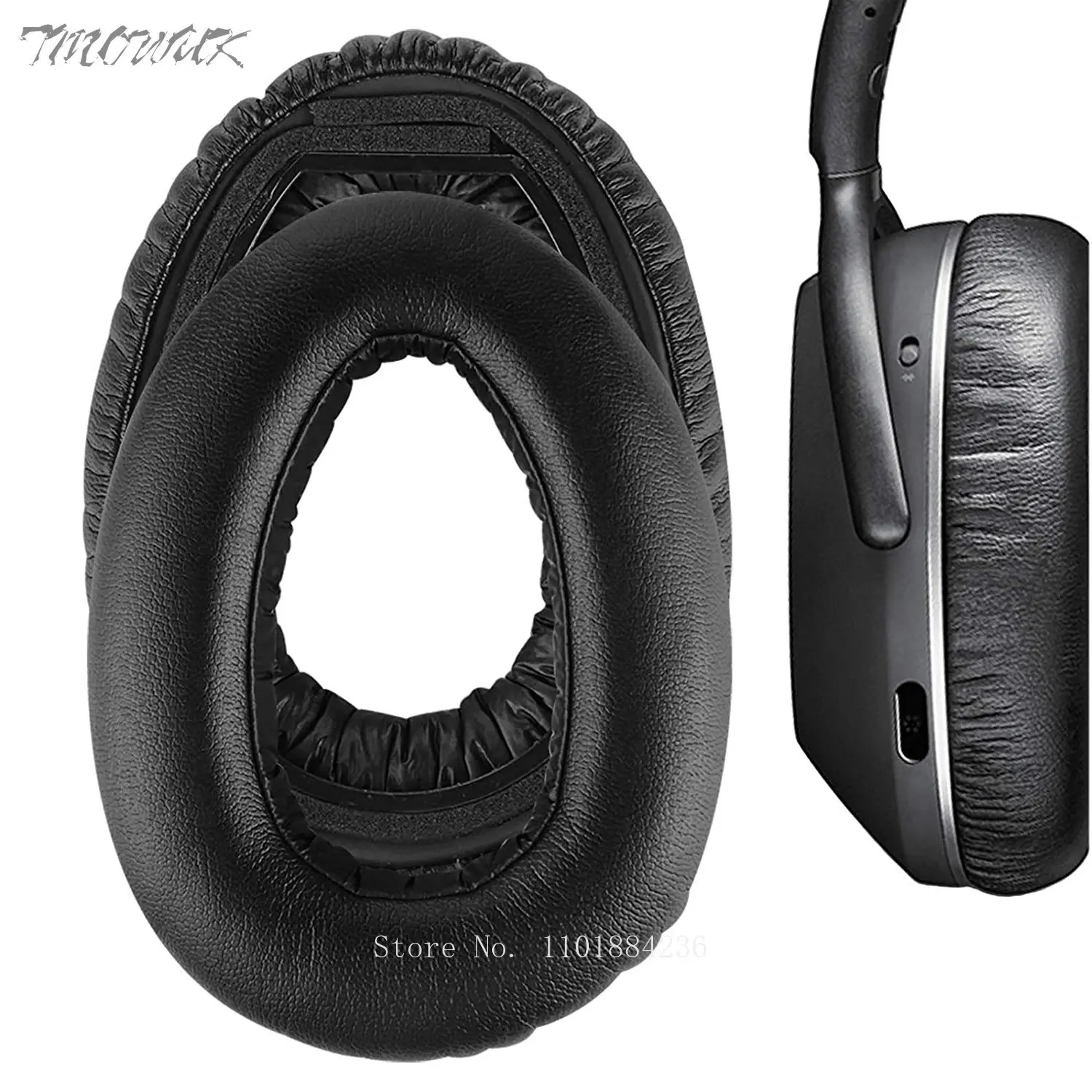 

Replacement Earpads cushion For Sennheiser PXC 550 Headset Headphones Leather Earmuff Ear Cover Earcups，11.9
