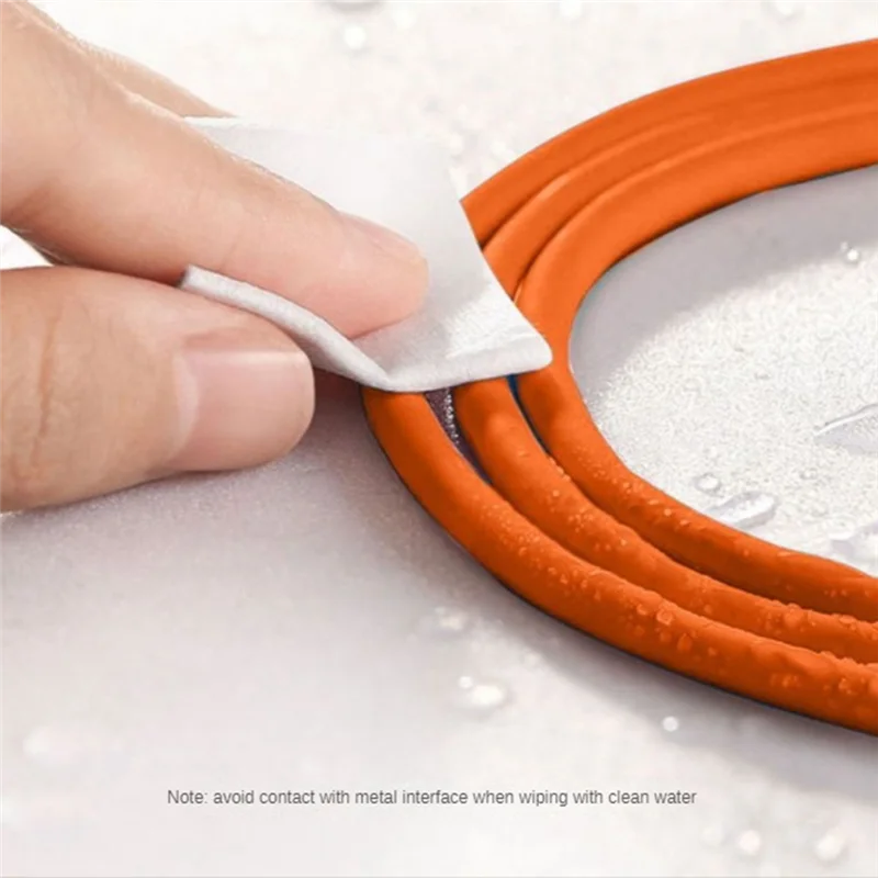 120W 6A Super Fast Charge Type-C Liquid Silicone Cable Quick USB Cable for Smart Phone Pixel Bold Data Line,Orange 1.5M