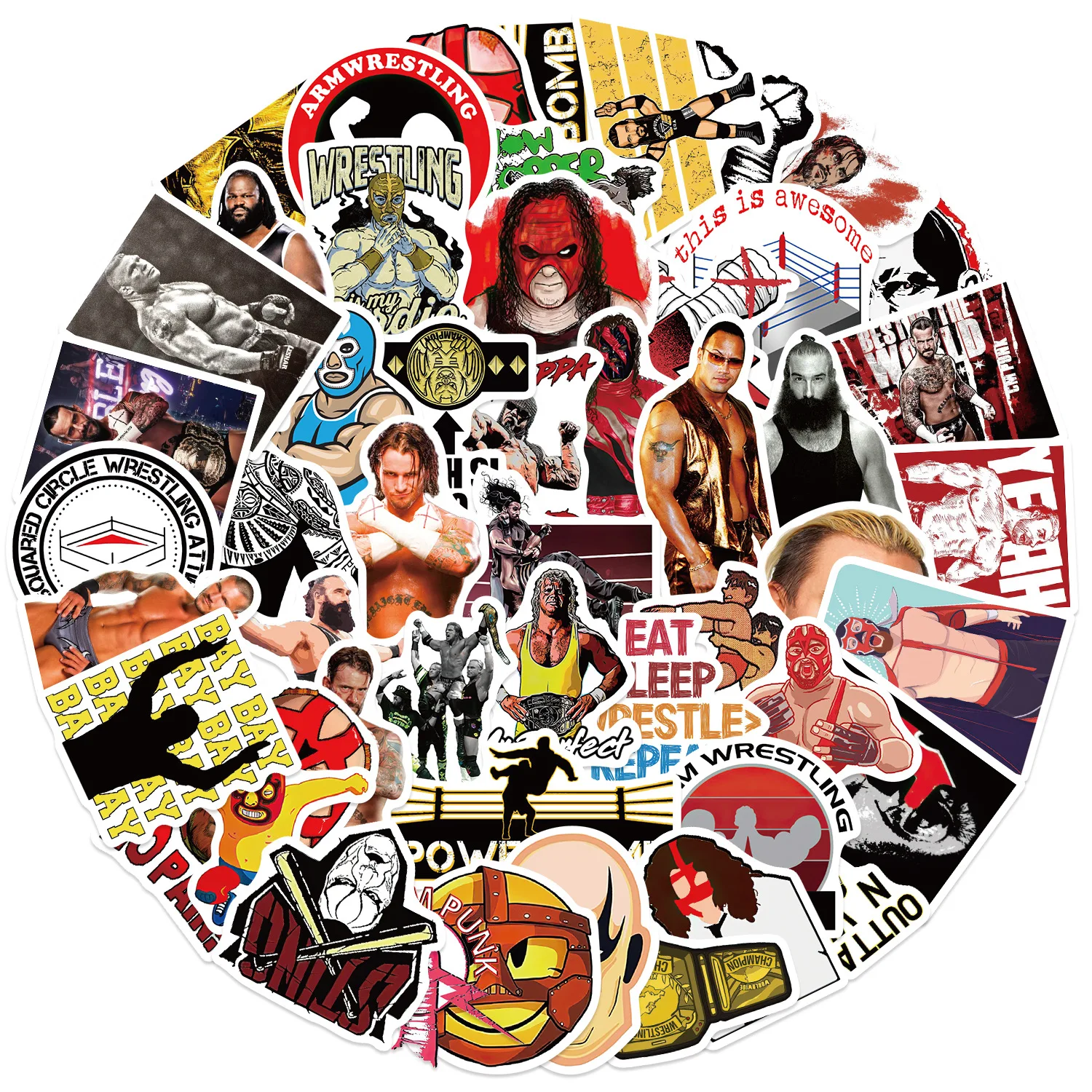 10/30/50Pcs Wrestli… - image