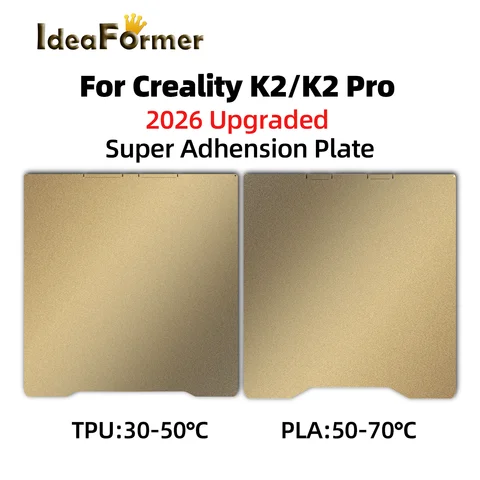 For Creality K2/K2 Pro Build Plate Double Sided Plate PEI Heat Bed Spring Steel Sheet For K2/K2 Pro 3D Printer K2 Accessories