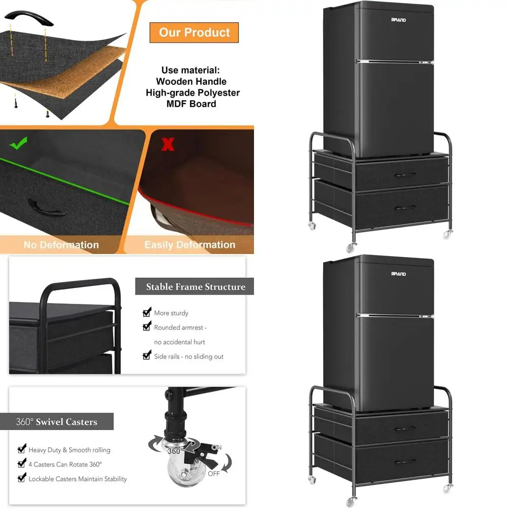 

Компактная тележка для хранения с поворотными колесами и органайзером для небольших помещений