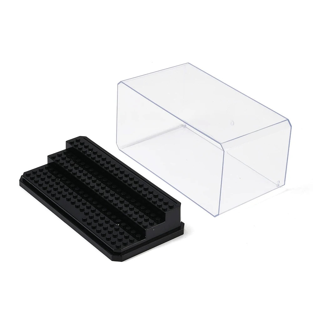 

Acrylic Toy Model Display box with ABS Chassis Connecter Rectangle Black 6-3/4x3-1/4x4-1/8 inch(17.3x8.2x10.5cm)