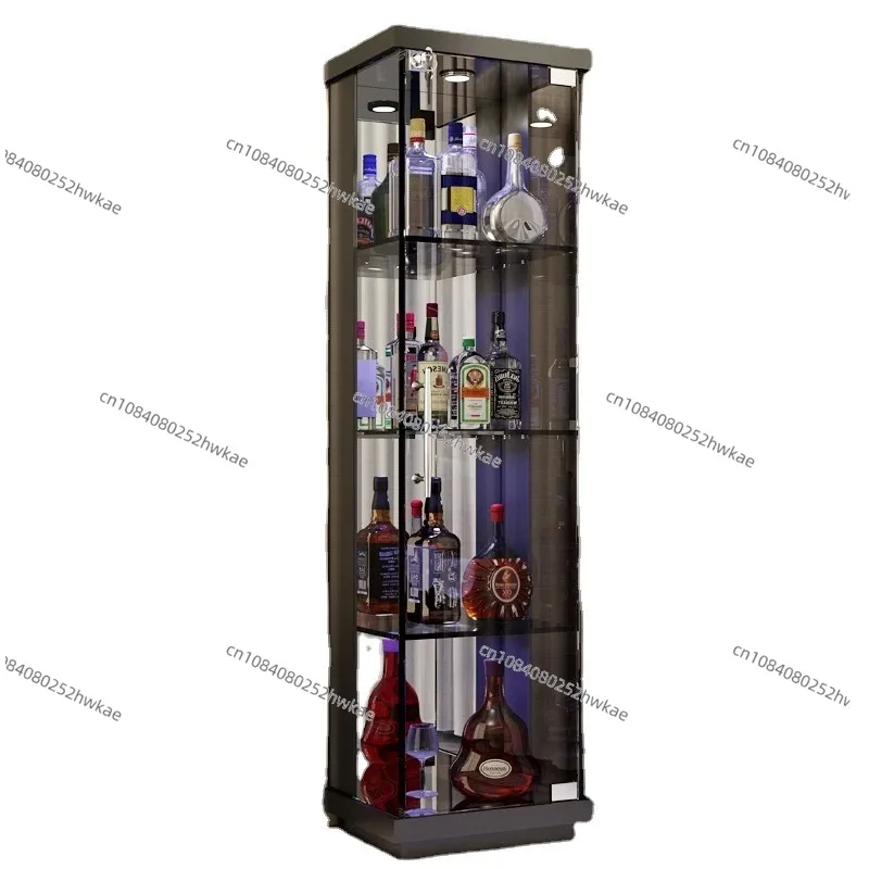 High Quality Glass Wine  Corner Cabinet, Display Cabinet, Solid Wood Home Cabinet, Simple and Modern Tableware Cabinet