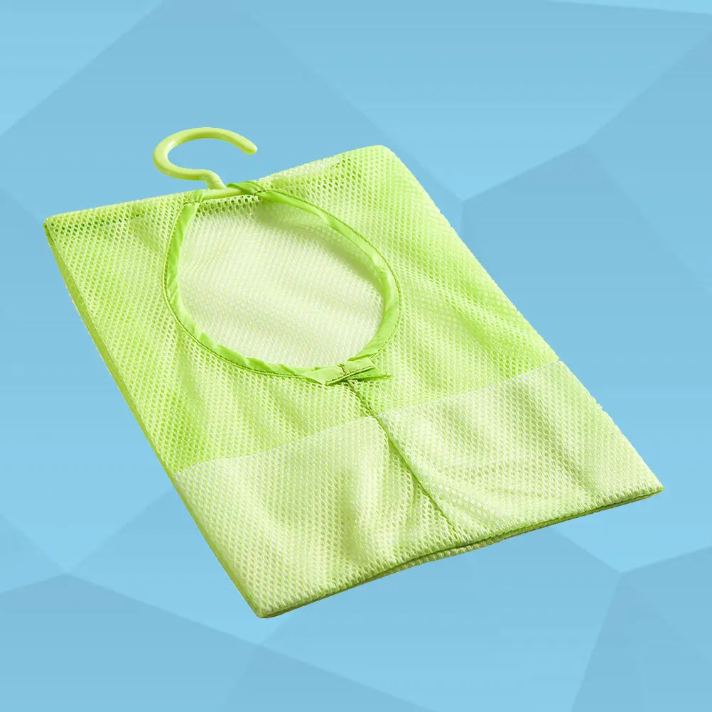 

Multipurpose Mesh Clothespin With Hanger Storage For Bathroom Kitchen Home Hang Behind Door Organizer Green