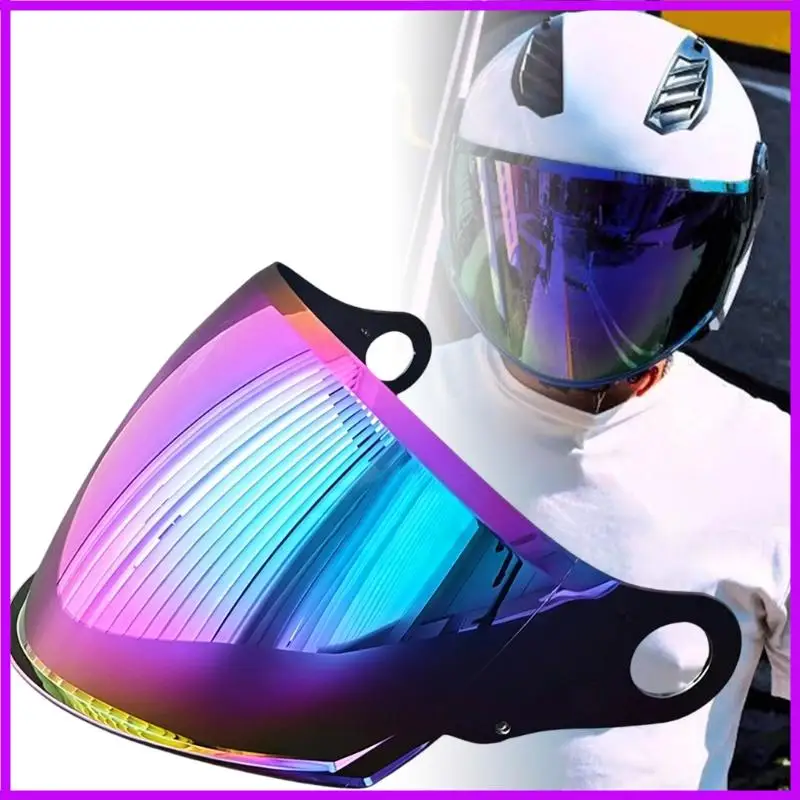 Motorcycle Helmet Visor Lens for LS2 OF616 AIRFLOW II Motorcycle Half Helmet Lens Black Visors Helmet Windshield Accessories