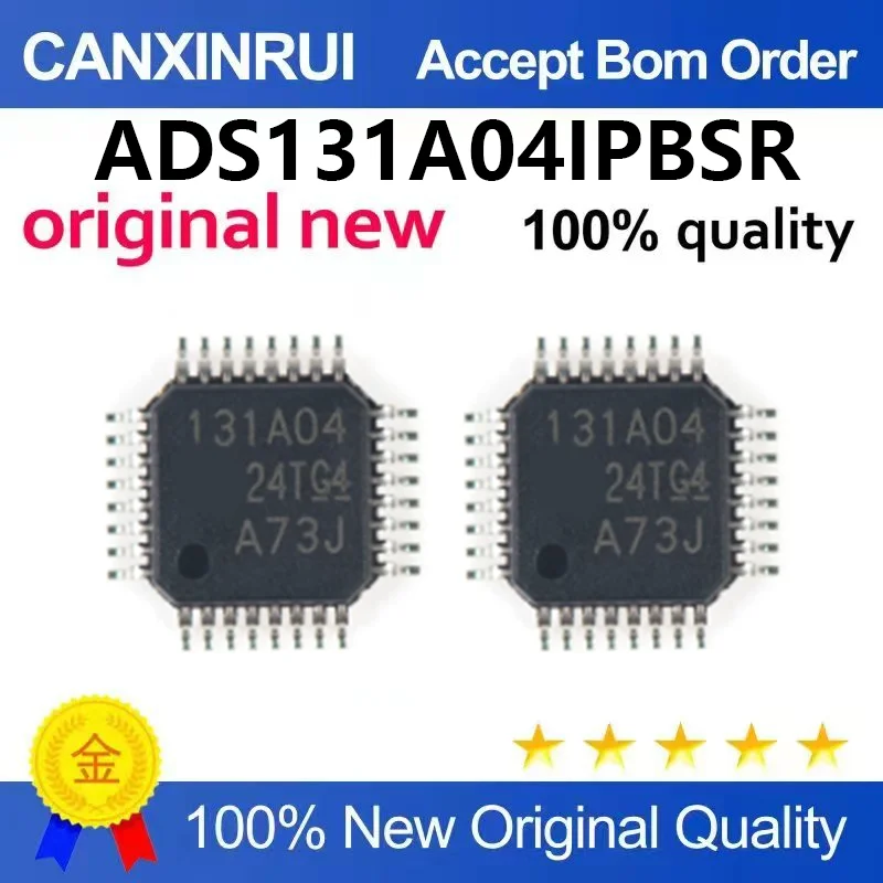(5pcs-100pcs)Original genuine ADS131A04IPBSR silk screen 131A04 TQFP-32 24 bit analog front-end AFE