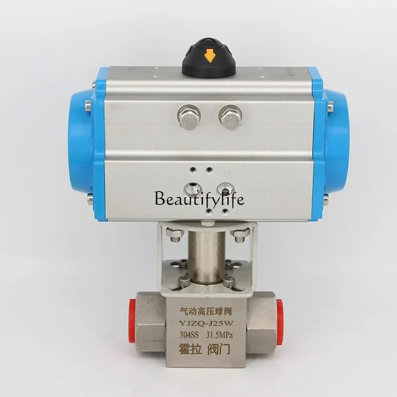 304 pneumatic high pressure ball valve Q611F 31.5mpa high pressure valve