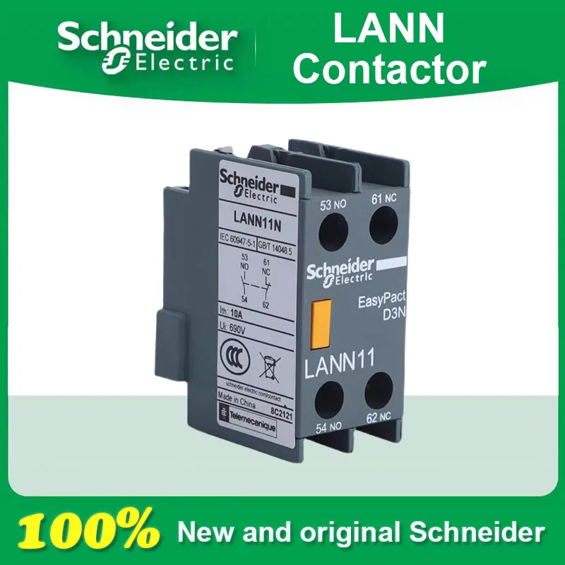 

Schneider Electric LANN11N LANN20N LANN02N LANN22N LANN13N LANN31N LANN40N LANN04N Contactor Auxiliary Contacts