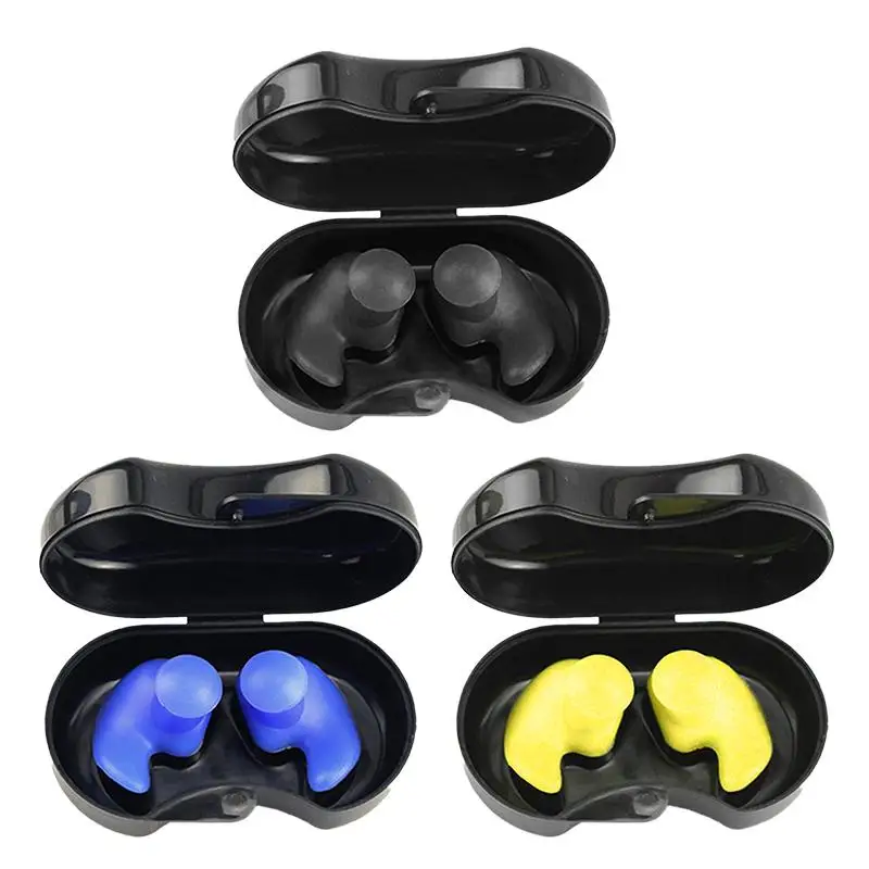 1Pair Soft Earplugs Silicone Waterproof Earplug Ear Environmental Sport Plugs Diving Water Sports Swimming Pool Accessories