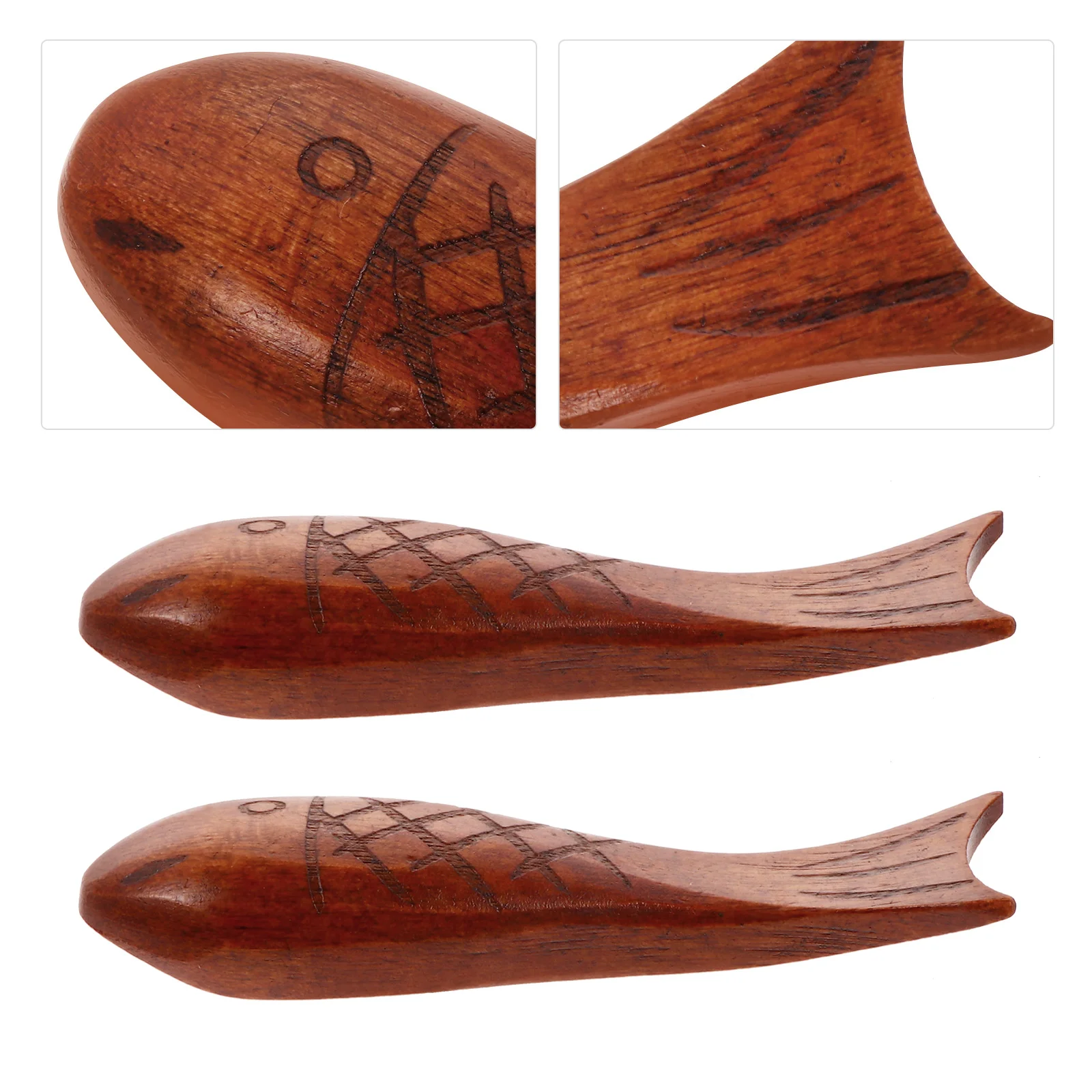 

4 Pcs Wooden Chopstick Rest Chopsticks Household Tableware Holder Rack Dual Purpose Kitchen Supply