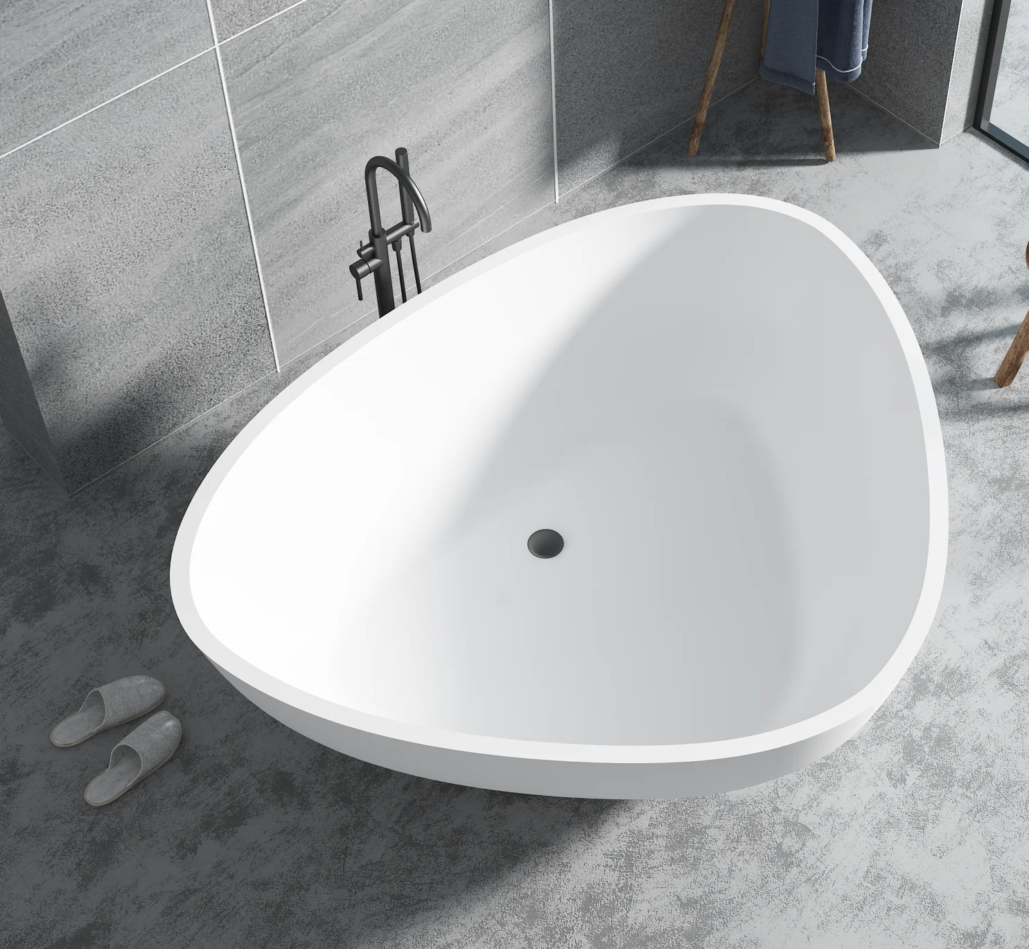 

Whole Durable Surface Bathtub Big Size Free Standing Luxury Art Style Color Bathroom Bath Tub
