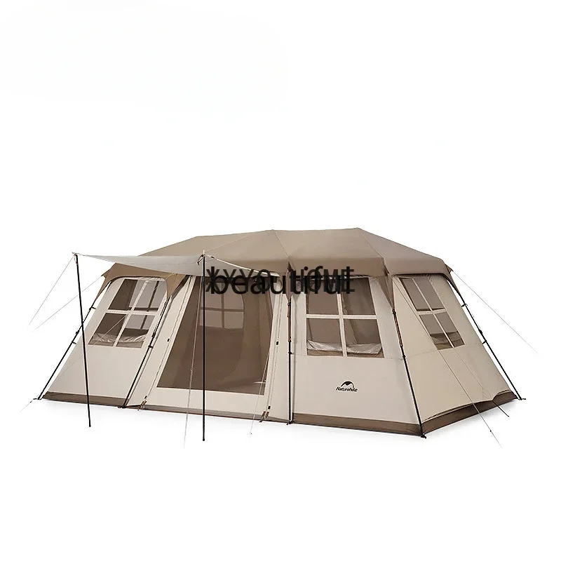 

Naturehike New Village17 Automatic Tent Outdoor Camping Large Space Ridge Tent Double Hall Waterproof Sunscreen Automatic Tent