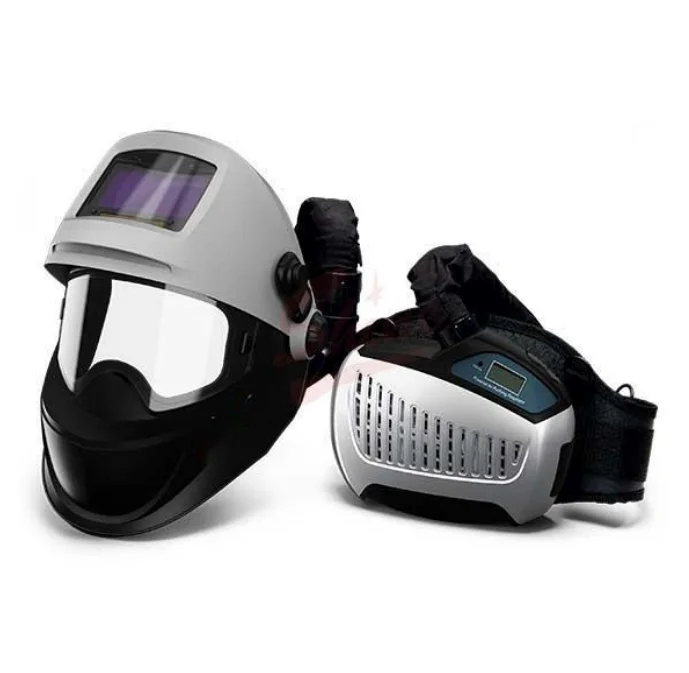 NEW! Bluetooth Flap Window Remote with OLED Display Powered Air Purifying Respirator Filter Welding Helmet