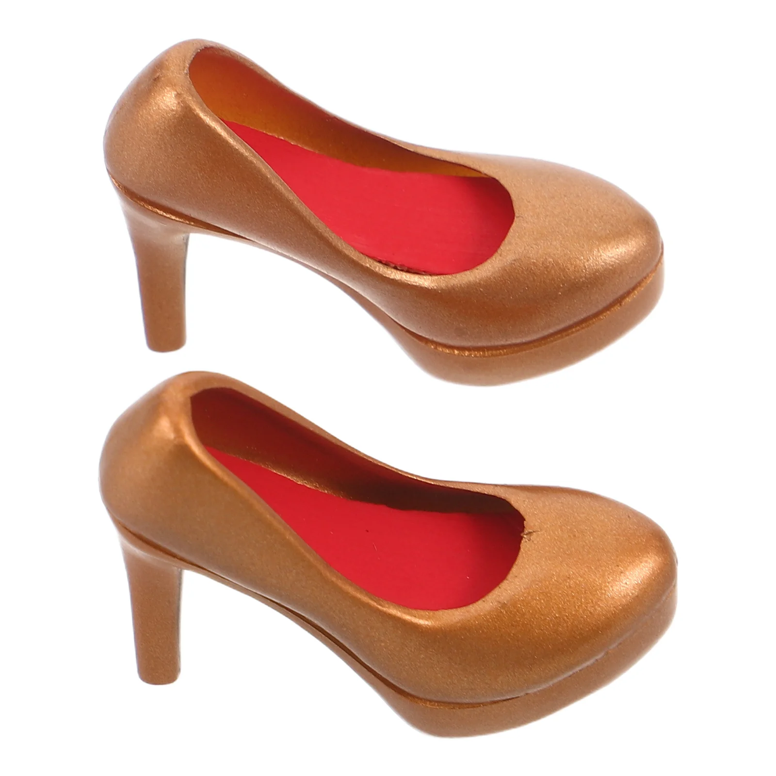 

1Pair 1:6 Action Figure High Heels - Closed Toe Mini Pumps - Premium PU Footwear for 12 Inch Figure Accessories