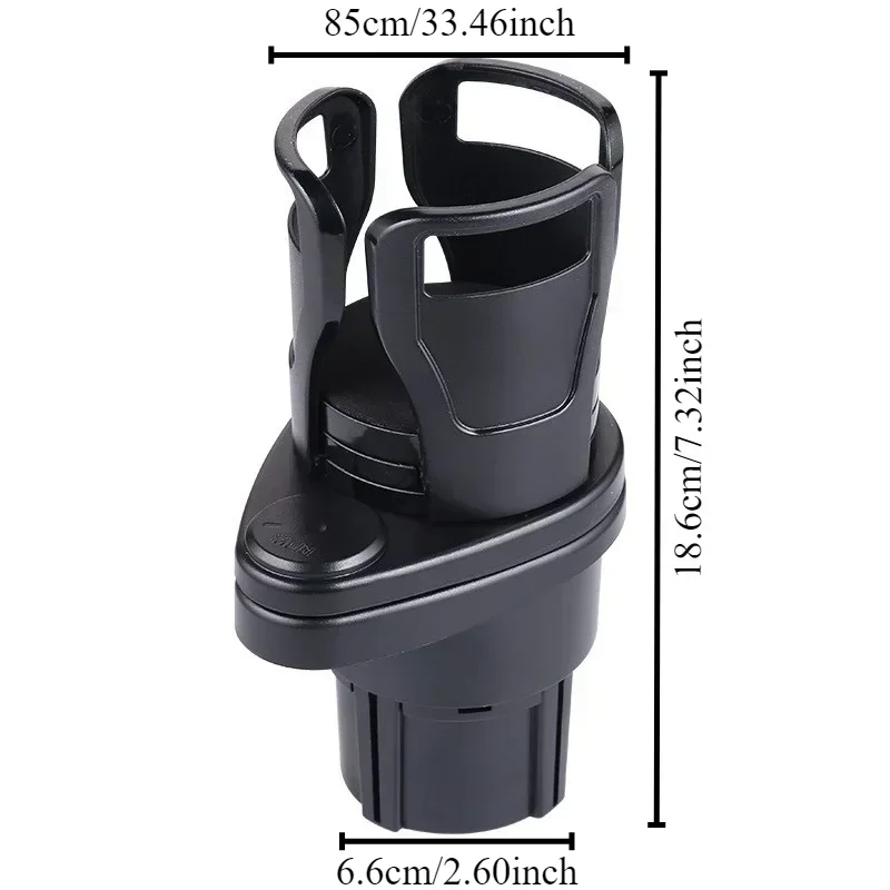 1PC Car cup holder carbon fiber car water cup holder is divided into two parts and rotated to save space car cup holder