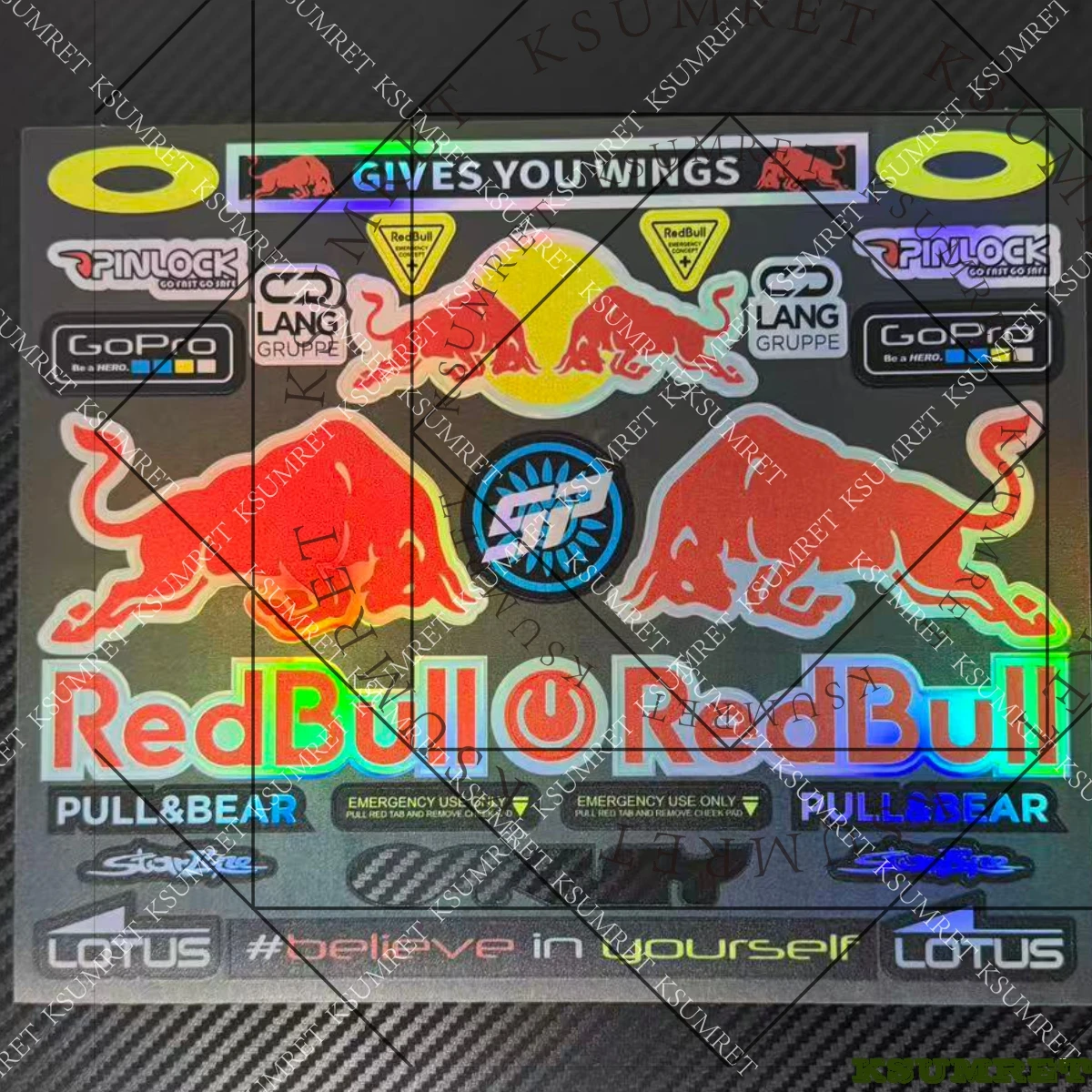 

Vinyl For Laser Red Bull Motorcycle Stickers Helmet Emblem Logo Tank Decals Racing HONDA CBR1000RR 600RR YAMAHA R1 R3 R6