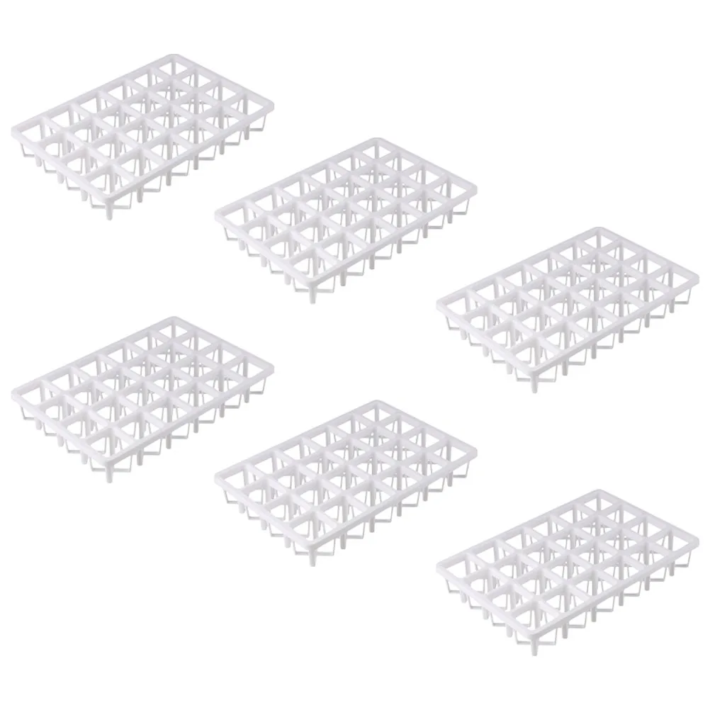 

6pcs Plant Germination Rack Strong Nursery Pot Tray For Seedlings Tomatoes Cucumbers Heat Mat Compatible Growing Box Sowing Tray