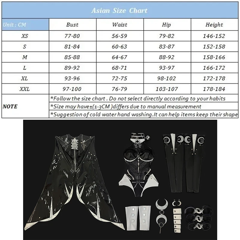 ROLECOS Game Zenless Zone Zero Promeia Cosplay Costume Agent Judge Promeia Dark… - Image 6