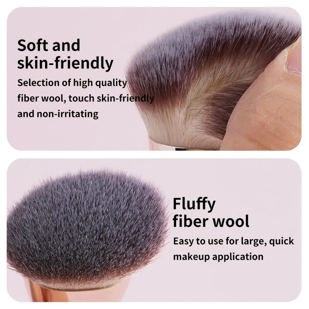 5 stks/set Dual-Ended Foundation Brush Schuine/Afgeronde Schoonheid Blending Losse Poeder Borstel Zachte Haren Contour Make-Up Borstel