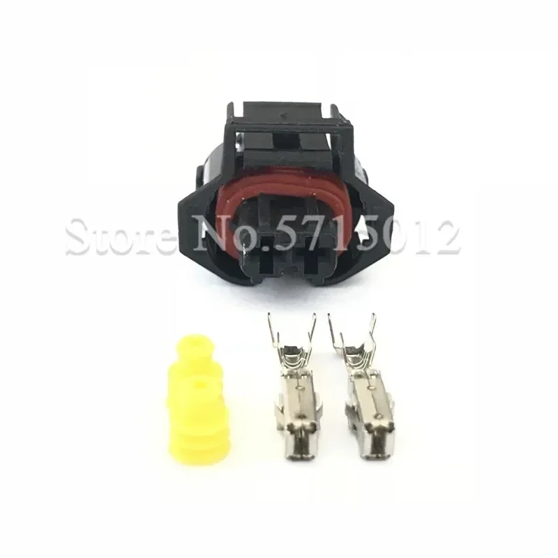 2 Hole 936059-1 Female Electronic Diesel Common Rail Injector Crankshaft Sensor Plug For Bosch