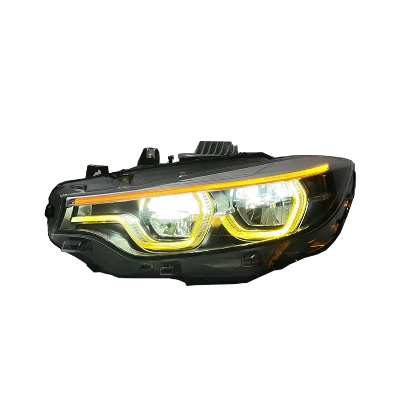 For Auto Car Part for BMW 4 Series F32 M4 F82 F80 2013-2017 Yellow White Red Tri-color Drl New Design Ikon Style Headlight