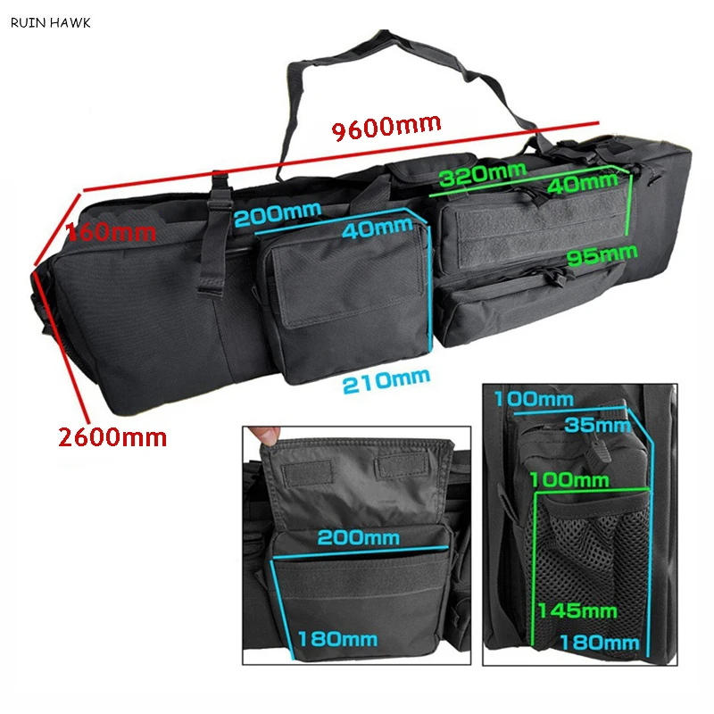 Tactische M249 Pistooltas Airsoft Jachtgeweer Rugzak Outdoor Pistool Bescherming Case Met Schouderriem