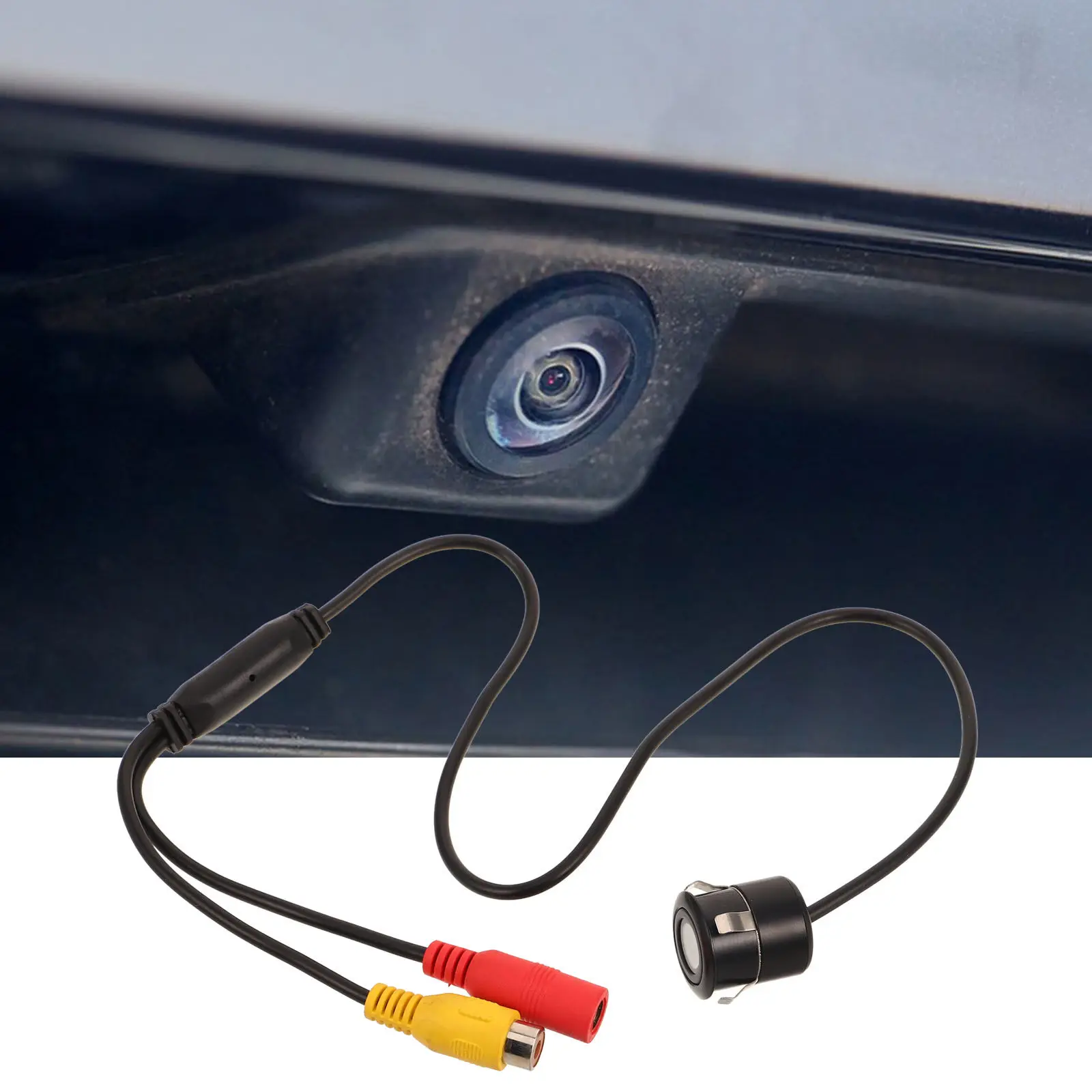 

Universal 18.5mm Drill Hole Rear View Camera Hd Wide Angle Night Vision Waterproof Backup Camera for Car Truck Rv