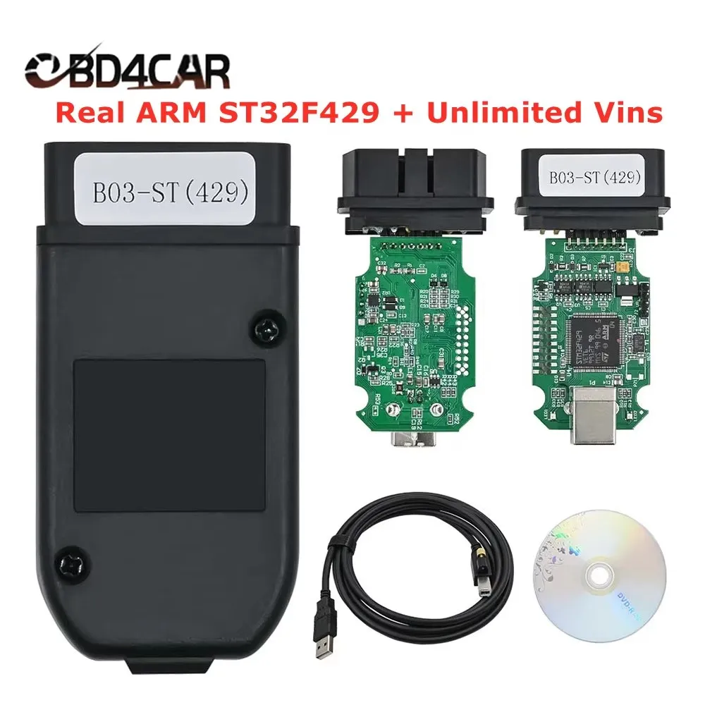 Best Quality For VAG HEX V2 Cable V23.3.1 Real ARM STM32F429