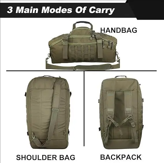 250L 45L 80L Travel Duffel Bag Military Tactical Backpack with Adjustable Strap Weekender Bag for Men Women Waterproof Gym Bags